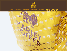 Tablet Screenshot of marleycoffee.com